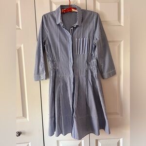 ba&sh Navy and White Striped Garment